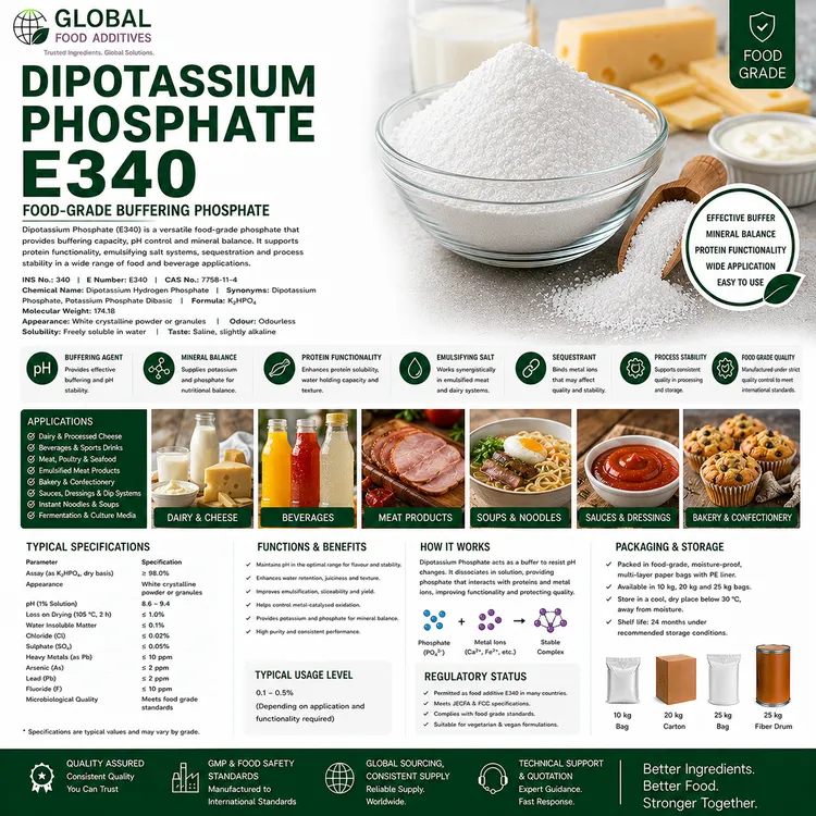 Dipotassium Phosphate food additive food additive ingredient illustration
